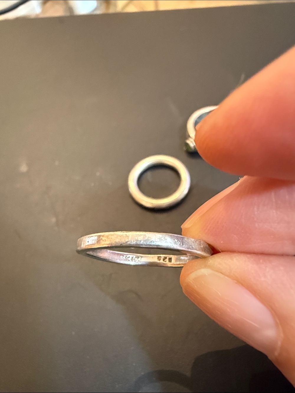 Vintage Sterling Silver Stacking Rings - Picture 6 of 6